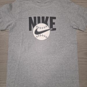 Nike Kids Gray Baseball Graphic Tee
